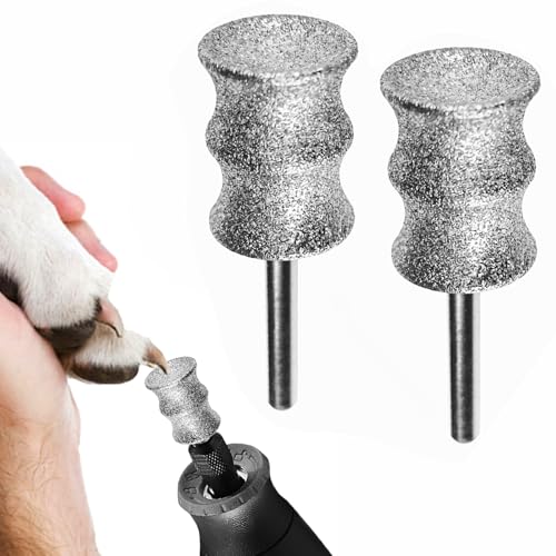 Dog Nail Trimmer Tools for Dremel - Paws Grooming & Smoothing for Medium Large Dogs - 1/8" Dog Nail Grinder Attachment (2XL)