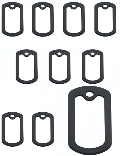 luvilly10pcs Silicone Dog Tags Military Protectors, Dog Tag Silencer for Pet Collar, Silicone Military Dog Tags Edge Protectors, Suitable for Dog Tag Pet Collars to Reduce Noise, Dog Tag Silencers