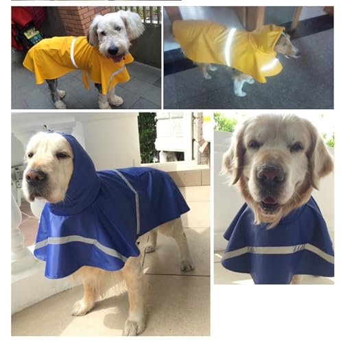 Dog Raincoat for Dogs Windbreaker Dog Rain Jacket Hooded Durable Waterproof Windproof Rain Coat for Dogs Doggy Raincoat(SM,Orange)