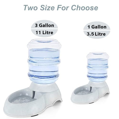 Pet Water Dispenser Station for Large Dogs and Cats,3 Gallon/11L Gravity Automatic Feeder, Cat Dog Water Fountain, Dog Water Bowl Dispenser,Large Breed Dog Drinking Fountain - size: 3 Gallon Water