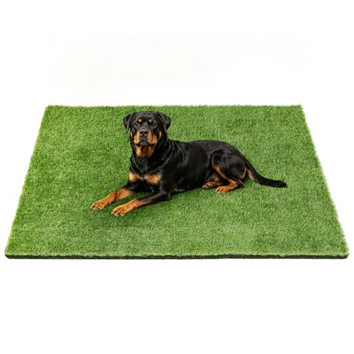 48" x 32" Fake Grass Mat for Dogs, Premium Washable Artificial Turf Grass Rug for Patio Lawn Balcony Door Dog Pet Pee Potty Training - size: 48"L x 32"W