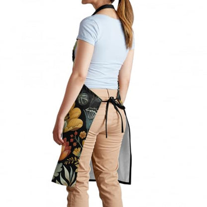 Sweetshow Cute Dog Apron with 2 Pockets and Adjustable Neck Waterproof Kitchen Cooking Dog Grooming Aprons for Women Men - color: Flower
