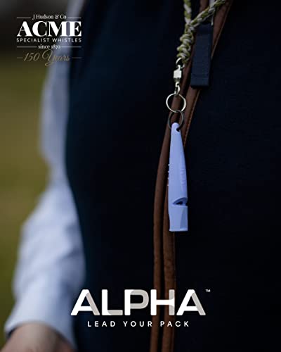 ACME Alpha 211.5 Professional Dog Training Whistle with Enhanced Ergonomic Grip. BPA-Free Plastic. 110 dBA. Long Range. Standardized Frequency. Weatherproof. Made in the UK (Violet Purple) - color: Violet Purple