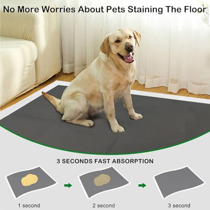 Extra Large 54"x37" 35 Pcs Odor-Control Super Absorbency Charcoal Pee Pads for Dogs,Leak-Proof Pet Training Pee Pads,Thicken Disposable Potty Pads Puppy Training Pads for Cats Rabbits