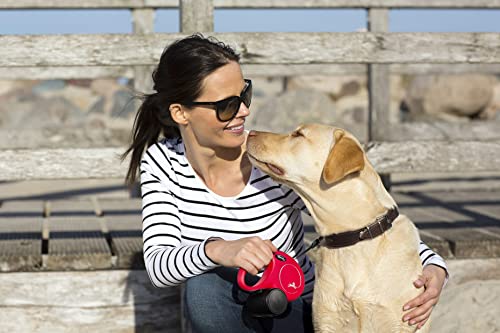 FLEXI New Classic Tape Retractable Dog Leash for Large Dogs Upto 110 lbs. – 26 ft., Black | Tangle Free Pet Walking Leash with One-Handed Brake, Pause, Lock|German Quality Product - color: Multi, size: L (Pack of 1)