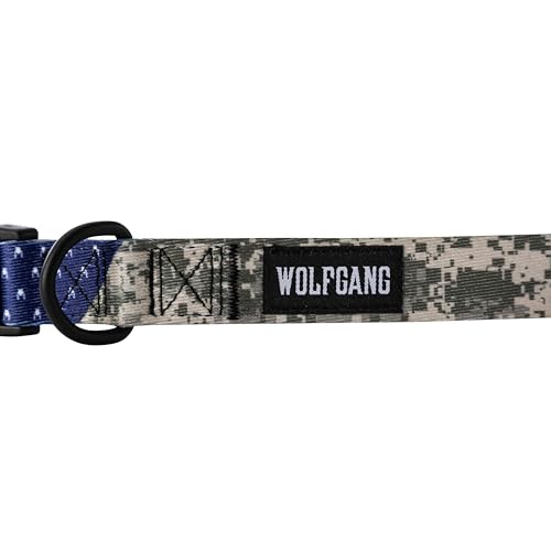 Wolfgang Heavy Duty, Adjustable Dog Collar with Quick Release Nylon Buckle for Walking & Training, DigitalDog Print, Small - color: DigitalDog Print, size: Small (5/8 Inch x 8-12 Inch)