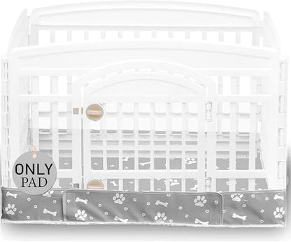 Dog Playpen Bottom Pad fit 36" x 36“ Puppy Playpen(Fence NOT Included),Reusable Pet Training Pads Dog Crate Pad,Waterproof Pet Pads,Whelping Pads,Puppies/Small Dogs,Hoop and Loop Design,Gray Bottom - color: 36"-BOTTOM-GRAY