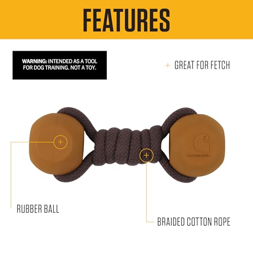 Carhartt Pet Training Tools, Rugged Dog Tool for Tug, Fetch and Play, Rope Bone (Carhartt Brown) - color: Rope Bone (Carhartt Brown)