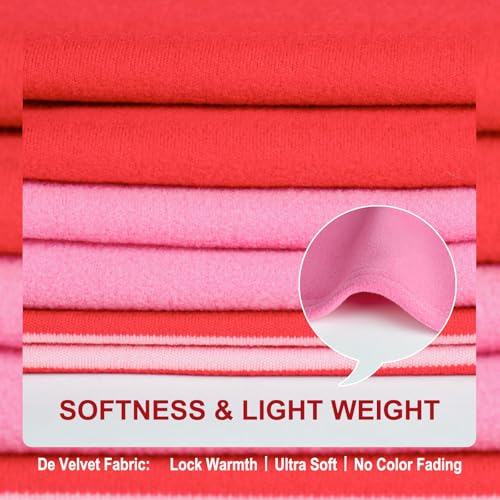 KYEESE 3Pack Dog Sweater, Soft Puppy Sweatshirt Stretchy Lightweight Dog Sweater for Small Dogs Girl Boy, Pullover Fleece Cat Shirt Pet Clothes with Sleeves, M - color: 07# 3Pack(Red+Pink+Red Stripe), size: Medium (8.5-13lbs)