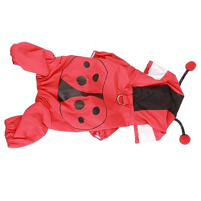Pilipane Dog Raincoat Reflective Lightweight Double Layer Breathable Dog Rain Jacket for Daily Walking Running Outdoor Activities Polyester Material (S) - size: Small, style: S