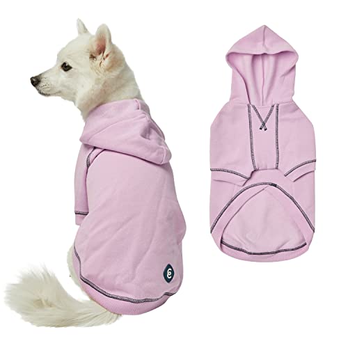 Blueberry Pet Essentials Dog Hoodie – 14 inch, Cotton‑Blend Sweatshirt with Hood, Pink Lilac, Machine‑Washable Small‑Dog Jersey - color: Dog Hoodie - Pink Lilac, size: 14 inch (Pack of 1)