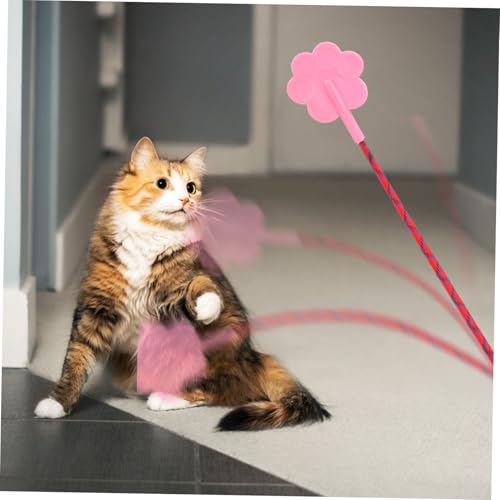 BESTonZON 2Pcs Cute Paw Shaped Pet Training Tool Dog Trainer Clicker Cat Training Stick Easy to Use Engaging Design for Behavior Improvement Multi Pet Compatibility
