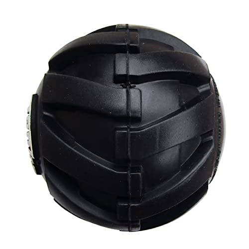 Tonka Mega Tread Ball Treat Holder Dog Toy, Lightweight, Durable and Water Resistant, 3 Inches, for Small/Medium/Large Breeds, Single Unit, Black - size: 3 inch Mega Tread Ball