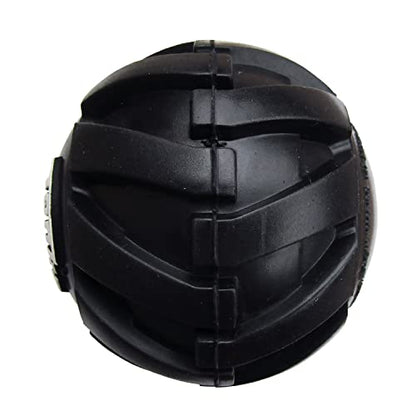 Tonka Mega Tread Ball Treat Holder Dog Toy, Lightweight, Durable and Water Resistant, 3 Inches, for Small/Medium/Large Breeds, Single Unit, Black - size: 3 inch Mega Tread Ball