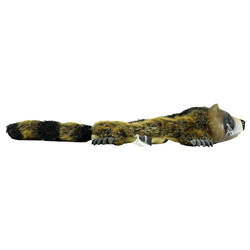 Hyper Pet Real Skinz Raccoon Plush Dog Toy - size: Large, style: Raccoon