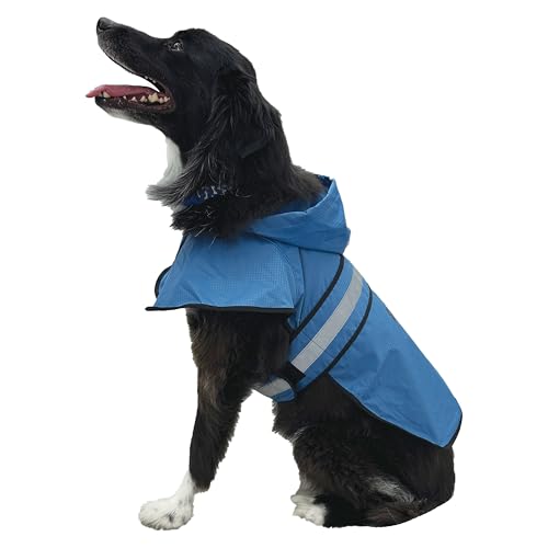 FROGG TOGGS Dogg Toggs Raincoat, Blue, Size LG - color: Blue, size: Large