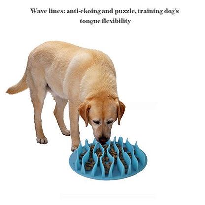 Cat Fun Slow Feeder Bowl Interactive Stop Bloat Pet Dogs Bowl Prevent Choking Healthy Non-Toxic (S:7.5 Inch)