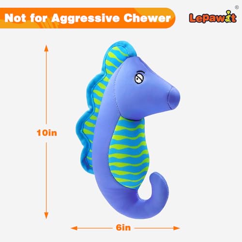 Squeaky Dog Toys, Floating Dog Toys for Indoor or Outward Play, Interactive Dog Gifts for Small and Medium Dogs – Seahorse - style: D-Seahorse