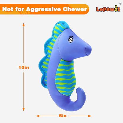 Squeaky Dog Toys, Floating Dog Toys for Indoor or Outward Play, Interactive Dog Gifts for Small and Medium Dogs – Seahorse - style: D-Seahorse