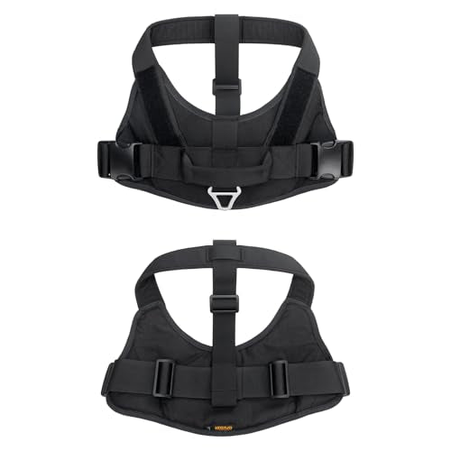 EXCELLENT ELITE SPANKER Tactical Dog Harness Patrol Harness Service Dog Vest Military Dog Vest Working Dog Vest with Handle(Black-S) - color: Black, size: S-(23.5 - 29.5")