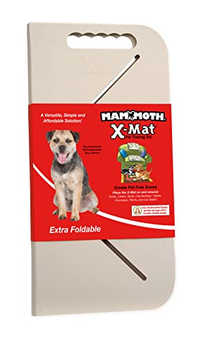 Mammoth Pet Products X-Mat Foldable Training Mat, 18-Inch, Beige (60006D) - size: Foldable 18"