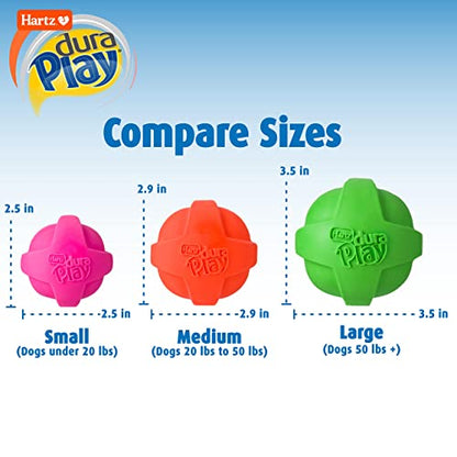 Hartz Dura Play Bacon Scented Squeak Ball Dog Toy for Small Breeds, 36 Pack - size: 3 Count (Pack of 12), style: Small Ball