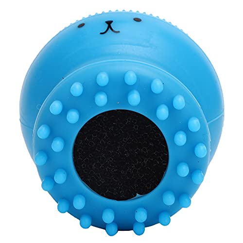 ZJchao Dog Bath Brush, Dog Scrubber For Bath Cat Massager Shower Scrubber with Shampoo Dispenser Cat Rubber Soft Foaming Bath Brush For Shedding, Bathing, Massaging, Grooming, 2.0x2.1in (Blue - color: Blue 【Bubble Brush】