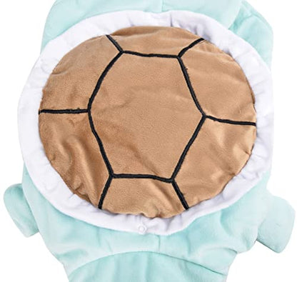 Dog Cat Halloween Costumes - Pet Turtle Cosplay Clothes, Adorable Flannel Tortoise Puppy Pajama Outfit, Soft Velvet Christmas Doggie Hoodies, Funny Fleece Sweater for Small Medium Large Dogs, Small - size: S