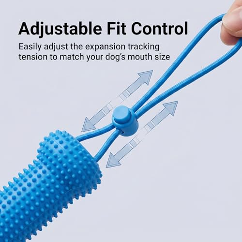 Dual-Action Dog Dental Chew Toy, Adjustable Canine Mouth Opener for Teeth Brushing, Durable Bite-Resistant Pet Oral Care Tool and Teeth Cleaning Aid for Medium Large Dogs (1Pcs) - color: 1Pcs
