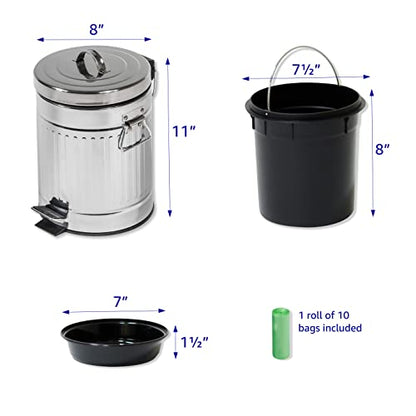 Pet Fit For Life Small Waste Can and Bag Refill Bundle