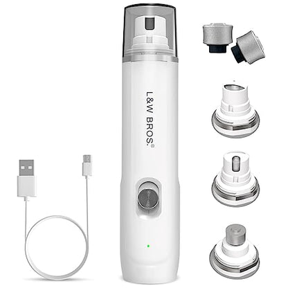 L&W BROS. Electric Dog Nail Trimmer, Rechargeable Dog Nail Grinder for Large Dogs, Pet Nail Grinder for Dogs & Cats