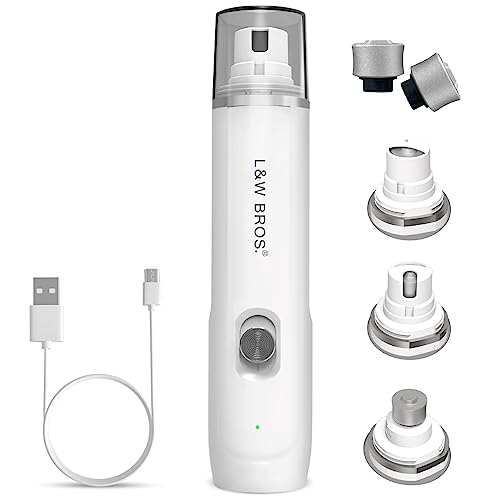L&W BROS. Electric Dog Nail Trimmer, Rechargeable Dog Nail Grinder for Large Dogs, Pet Nail Grinder for Dogs & Cats