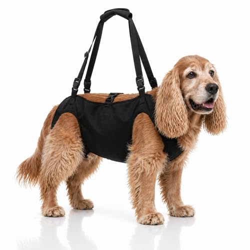 Medium Dog Sling Carrier – 27-38 Lb. Dog Sling for Medium Dogs Hind Leg Support – Doggie Lift M Full Body Design with Breathable Mesh and Adjustable Straps for Safe Mobility Assistance