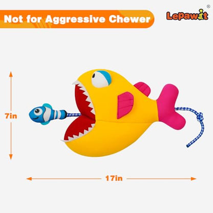 Rope Dog Toys, Floating Dog Toys with Rope for Indoor or Outward Play, Fish Interactive Dog Gifts for Small and Medium Dogs - style: G-Big Fish