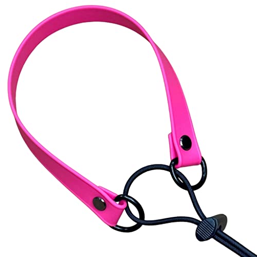 Waterproof E-Collar Replacement Strap Dog Collar - Easy On Bungee - color: Pink, size: 3/4" Wide