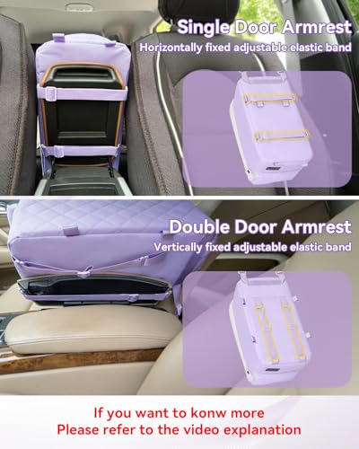 PETSFIT Cat Car Seat with Safe Protection Hooks, Center Console Dog Car Seat with Upgraded Safety Tethers, Washable Cushion, Dog Car Seats for Small Dogs Up to 8 Lbs (Purple) - color: Purple