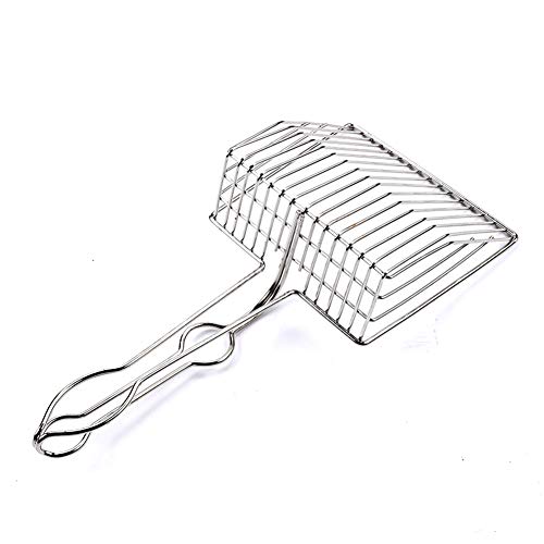 Cat Litter Scoop, Durable Metal Pet Kitty Kitten Sifter Heavy Duty with Long Handle Pet Kitty Dog Pooper Scooper, Easily Clean Litter Box