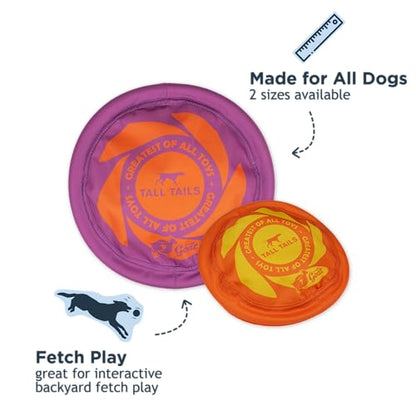 Tall Tails G.O.A.T. Greatest of All Toys Sport Flyer Fetch Toy for Dogs, Large - size: Large