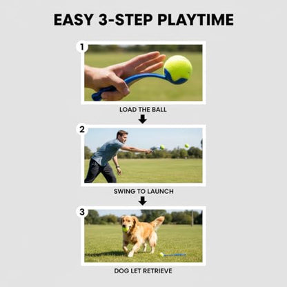 Dog Ball Thrower Launcher, Tennis Ball Launcher, Dog Ball Thrower Launcher and 2 Balls