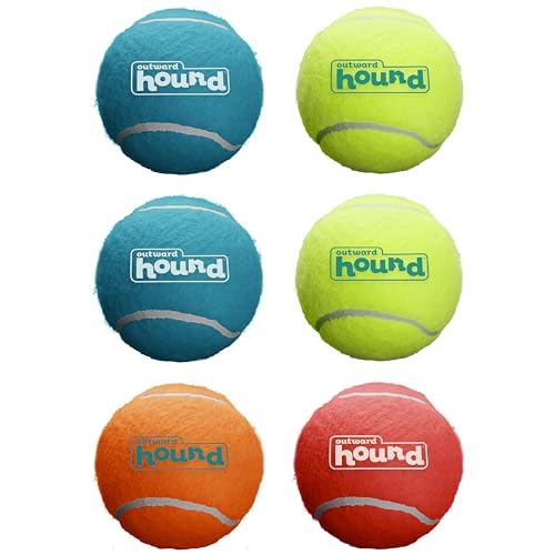Outward Hound Squeaker Ballz – Squeaky Tennis Balls for Dogs Under 25 lbs, Interactive Dog Toy for Fetch & Training, Small (2"), 8‑Pack - color: Multi Squeaker Balls, size: Small, style: 8-Pack