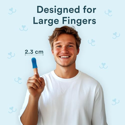 Jasper Large Dog Toothbrush, 360 Degree Pet Tooth Brushing Kit, Cat Toothbrush, Canine Dental Care & Teeth Cleaning Kit, Pet Finger Tooth Brush, Use with Dog Toothpaste, 2-Pack Navy-Blue Large - color: Large Navy Blue (2-pack)