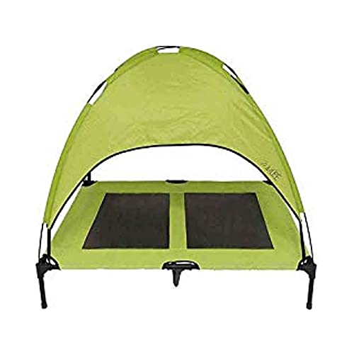 Midlee Green Dog Cot with Canopy (30" x 36") - size: 30" x 36"