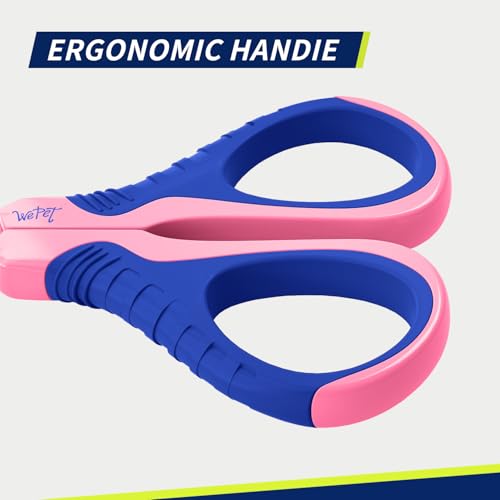 WePet Pet Nail Clippers U07.1, Professional Claw Trimmer, Bended Scissor Special for Cats, Kittens, Dogs, Puppies, Small Animals, Pink/Navy Blue - color: #15 Pink/Navy Blue