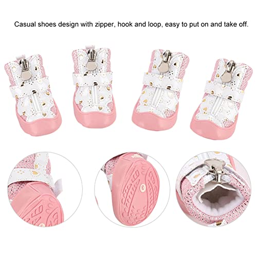 4 Pcs Dog Boots Waterproof Shoes, Breathable Mesh Dog Boots, Non-Slip Puppy Shoes Pets Accessories (#3) - size: 3