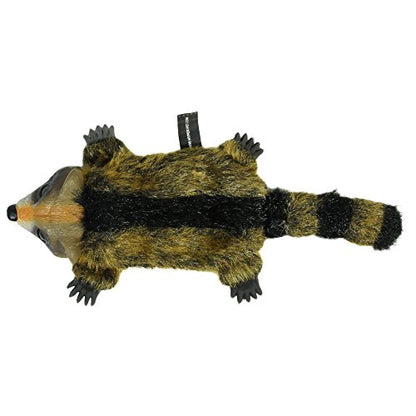 Hyper Pet Real Skinz Raccoon Plush Dog Toy - size: Large, style: Raccoon