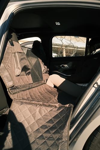 Lume Collective Co. Premium Dog Car Seat Cover – 6-in-1 Detachable Full Car Coverage, Heavy-Duty Waterproof Fabric, Door Protection Guards & Non-Slip Base – Modular Dog Seat Cover for Cars & SUVs