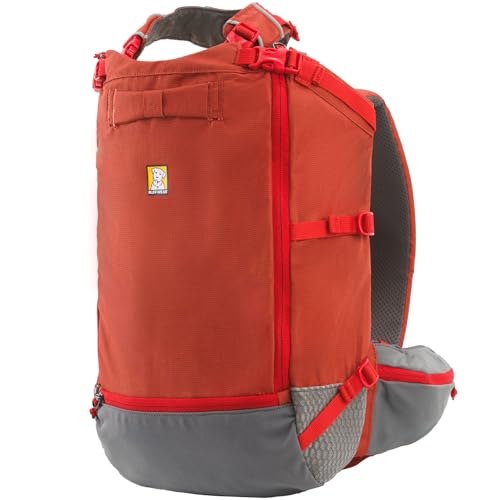 Ruffwear, Hitch Hiker Dog Backpack Carrier, Hands-Free Dog Carrier Backpack with Breathable Mesh, EVA Foam Padding, Durable Polyester, Lightweight Design for Small Dogs, Red Clay, XX-Small - color: Red Clay, size: XX-Small