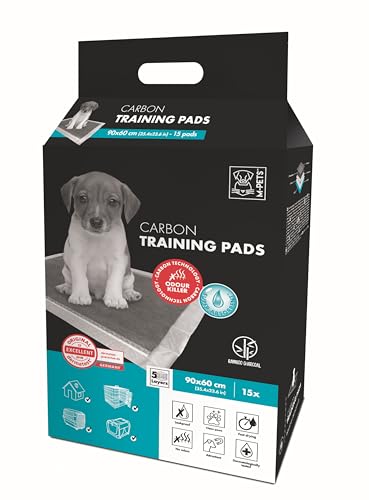 M-Pets Carbon Training Pads 15 Pcs 90 x 60 cm for Dogs Size XL - size: 15 Pcs 90x60cm Pour Chien Taille Xl
