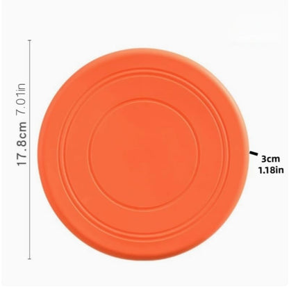 1/2 Pack Dog Flying Disc Soft Rubber Bite Resistant Floatable for Fetch Training Park Beach Pool Play, 2pcs, Red - color: 2pcs