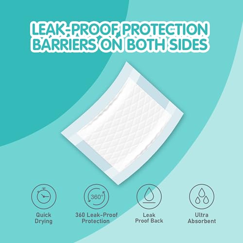 COCOYO Booster Pads, XS/S Size with Side Lead Proof, 100 Count - size: XS / S